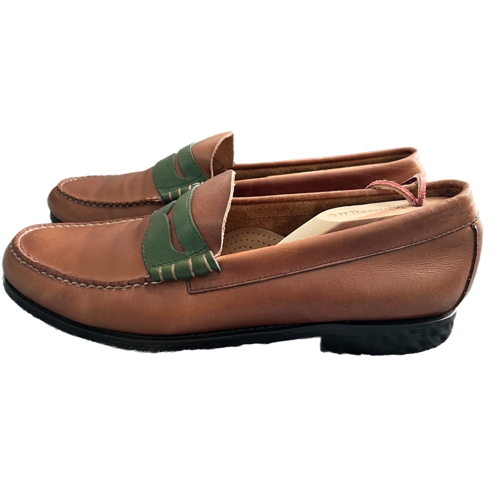 GH Weejuns Slip-on Casual 2-Tone Leather Loafers Mens Size 10 - Picture 5 of 8